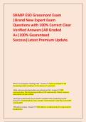  SHARP ESO Grossmont Exam &vert;Brand New Expert Exam Questions with 100&percnt; Correct Clear Verified Answers&vert;All Graded A&plus;&vert;100&percnt; Guaranteed Success&vert;Latest Premium Update&period;
