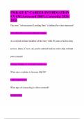 PMK-EE E7 CAREER INFORMATION EXAM&vert; Answered 100&percnt; Correctly&vert; 2025-2026