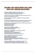 LSU BIOL 1201 LICATA EXAM 2 FALL 2026 WITH 100&percnt; VERIFIED SOLUTIONS&excl;&excl;