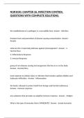 NUR1020&comma; CHAPTER 26&comma; INFECTION CONTROL QUESTIONS WITH COMPLETE SOLUTIONS&period;