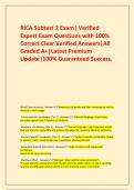 RICA Subtest 2 Exam&vert; Verified Expert Exam Questions with 100&percnt; Correct Clear Verified Answers&vert;All Graded A&plus;&vert;Latest Premium Update&vert;100&percnt; Guaranteed Success&period;