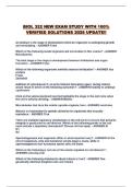 BIOL 322 NEW EXAM STUDY WITH 100&percnt; VERIFIED SOLUTIONS 2026 UPDATE&excl;&excl;