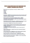 NPB101 EXAM NEW STUDY SET QUESTIONS AND CORRECT ANSWERS 2026 UPDATE&excl;&excl;