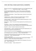 CRST 290 FINAL EXAM QUESTIONS & ANSWERS
