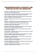 STRAIGHTERLINE ANATOMY & PHYSIOLOGY 1 NEW EXAM STUDY SET WITH 100&percnt; VERIFIED 2026&excl;&excl;