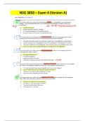 NSG 3850 Exam 4 &lpar;Version A&rpar; &ndash; Galen College of Nursing &lpar;U&period;S&period;&rpar; &vert; Complete Verified Answers