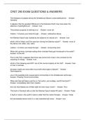CRST 290 EXAM QUESTIONS & ANSWERS