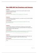 Epic AMB 400 Test Questions and Answers&period;