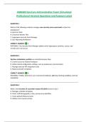 AMB400 EpicCare Administration Exam &lpar;Simulated Professional Version&rpar; Questions and Answers