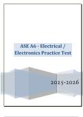 ASE A6 - Electrical &sol; Electronics Practice Test