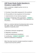 ASP Exam Study Guide Question & Answers &lpar; Latest 2025 &rpar;&period;docx