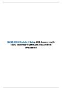 NURS-5366 Module 1 Quizs AND Answers with 100- VERIFIED COMPLETE SOLUTIONS UPDATED&excl;&excl;&excl; &period;