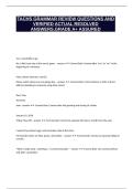 TACHS GRAMMAR REVIEW QUESTIONS AND VERIFIED ACTUAL RESOLVED ANSWERS&period;GRADE A&plus; ASSURED