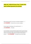 APEA 3P &sol; APEA 3P Exam Prep &vert; Study Pack with Verified Questions & Answers