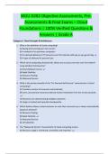 WGU D282 Objective Assessments&comma; Pre Assessments & Final Exams &ndash; Cloud  Foundations &vert; 100&percnt; Verified Questions &  Answers &vert; Grade A