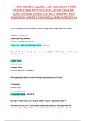 WGU Masters Course C706 - Secure Software Design Exam Latest 2025-2026 Actual Exam 400 Questions and Correct Detailed Answers with Rationales &lpar;Verified Answers&rpar; Already Graded A