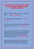ECON 1500 Exam 2 2025&colon; Microeconomics Questions & Detailed Answers