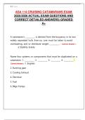 ASA 114 CRUISING CATAMARANS EXAM 2025&sol;2026 ACTUAL EXAM QUESTIONS AND CORRECT DETAILED ANSWERS&vert; GRADED A&plus;