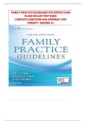 Family Practice Guidelines 5th Edition Cash Glass Mullen Test Bank COMPLETE QUESTIONS AND ANSWERS 100&percnt; CORRECT&vert; GRADED A&plus; 2025&excl;&excl;&excl;&excl;
