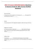 ASA 114 &lpar;Latest 2025&sol;2026 Update&rpar; Questions & Answers&vert; Grade A&vert; 100&percnt; Correct &lpar;Verified Solutions&rpar;