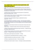 PCA COMPETENCY UPDATED EXAM QUESTIONS AND SOLUTIONS RATED A&plus;