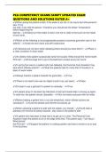 PCA COMPETENCY EXAMS SCRIPT UPDATED EXAM QUESTIONS AND SOLUTIONS RATED A&plus;