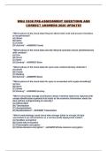 WGU C838 PRE-ASSESSMENT QUESTIONS AND CORRECT ANSWERS 2026 UPDATE&excl;&excl;