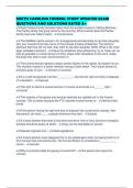 SOUTH CAROLINA FUNERAL STUDY UPDATED EXAM QUESTIONS AND SOLUTIONS RATED A&plus;