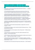 SOUTH CAROLINA FUNERAL LAW TEST PAPER UPDATED EXAM QUESTIONS AND SOLUTIONS RATED A&plus;