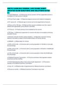SOUTH CAROLINA FUNERAL LAW EXAMS SCRIPT UPDATED EXAM QUESTIONS AND SOLUTIONS RATED A&plus;