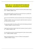 PMK-EE E7 SEAMANSHIP-DAMAGE CONTROL Questions and Answers