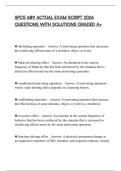 SPCE 689 ACTUAL EXAM SCRIPT 2026 QUESTIONS WITH SOLUTIONS GRADED A&plus;