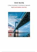 College Accounting&colon; A Contemporary Approach &lpar;6th Edition&comma; M&period; David Haddock&rpar; &mdash; Complete Test Bank &lpar;Chapters 1&ndash;13&rpar;