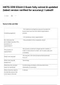 MKTG 3310 EXAM 2 Exam fully solved & updated &lpar;latest version verified for accuracy&rpar; &vert; Latest&excl;&excl;