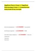 Nagelhout Pharm 2 Exam 1 &sol; Nagelhout Pharmacology II Exam 1 &vert; Comprehensive Study Guide & Key Concepts