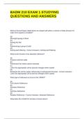 BADM 210 EXAM 1 STUDYING QUESTIONS AND ANSWERS