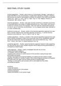 SSD FINAL STUDY GUIDE