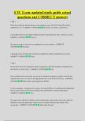 ETC Exam updated study guide actual  questions and CORRECT answers