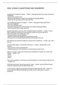 SSD- EXAM 2 QUESTIONS AND ANSWERS