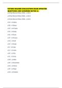 FUTURE SOLDIER EVALUATION EXAM UPDATED QUESTIONS AND ANSWERS RATED A&plus;