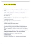 BADM 449 - EXAM 2 QUESTIONS AND ANSWERS
