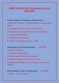 MGMT 160&colon; Introduction to Management - Final Exam Study Guide