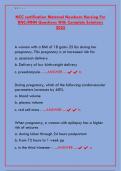 NCC Maternal Newborn Nursing RNC Certification 2025&colon; Practice Questions & Study Guide