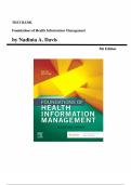Foundations of Health Information Management &lpar;5th Edition&comma; Nadinia A&period; Davis&rpar; &mdash; Complete Test Bank
