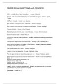 NBCSN EXAM QUESTIONS AND ANSWERS