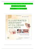 Test Bank For Illustrated Anatomy of the Head and Neck 6th Edition By Margaret Fehrenbach All Chapters 1-12 LATEST UPDATE