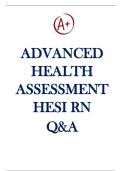 ADVANCED HEALTH ASSESSMENT HESI RN QUESTIONS AND ANSWERS&period;pdf