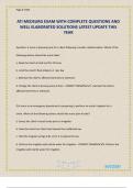 ATI MEDSURG EXAM WITH COMPLETE QUESTIONS AND WELL ELABORATED SOLUTIONS LATEST UPDATE THIS YEAR