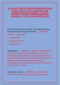 NJ Health & Accident Insurance Exam 2025&colon; Actual Questions & Verified Answers &lpar;Graded A&rpar;