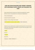 NURS 305 EXAM QUESTIONS AND CORRECT ANSWERS WITH RATIONALES LATEST UPDATE JUST RELEASED THIS YEAR